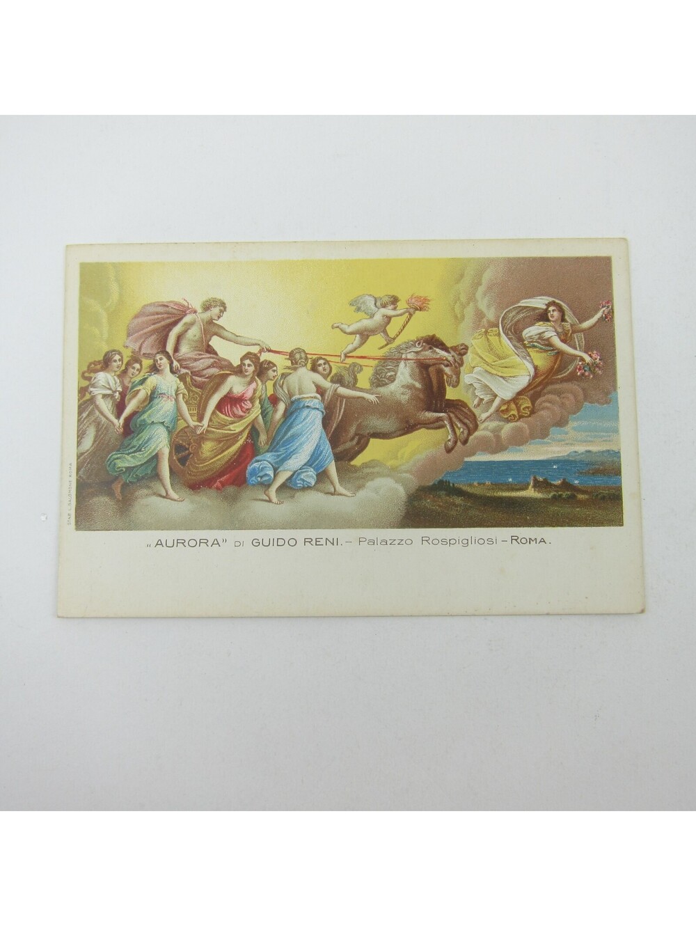 Postcard Guido Reni Aurora & Apollo Rome Italy Fresco Art Painting Antique